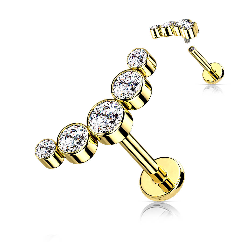 Labret 5 Zirkonia Innengewinde - Image 5
