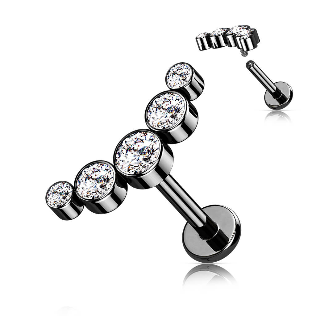 Labret 5 Zirkonia Innengewinde - Image 7