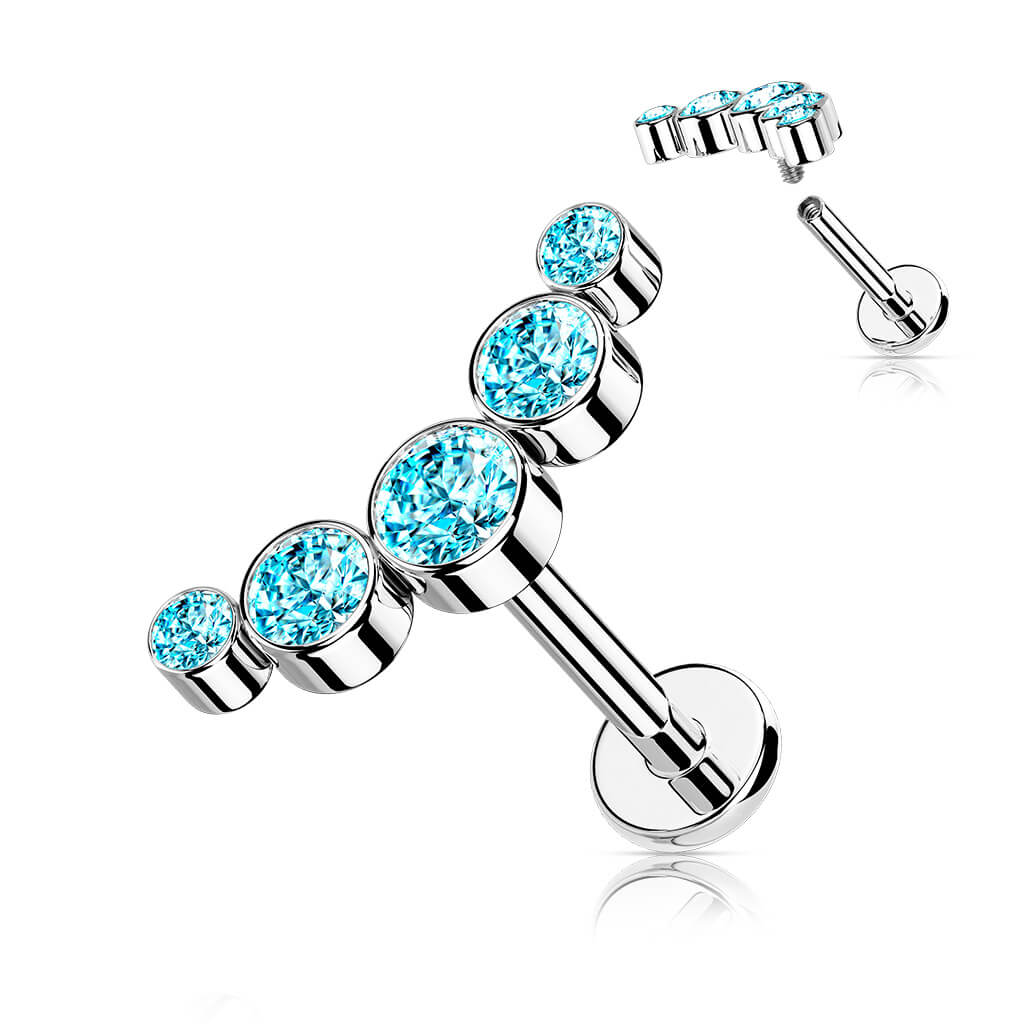 Labret 5 Zirkonia Innengewinde - Image 9