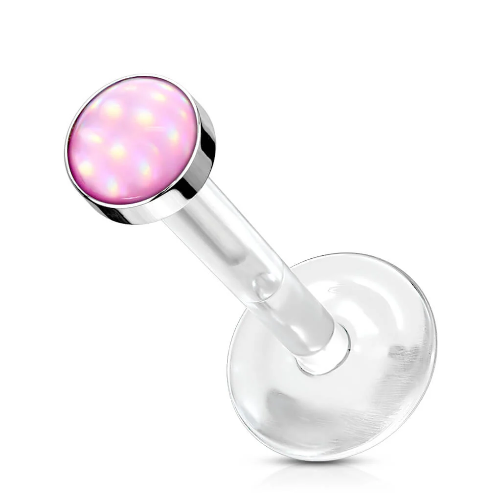 Labret Glänzender Flacher Synthetik Stein - Image 6