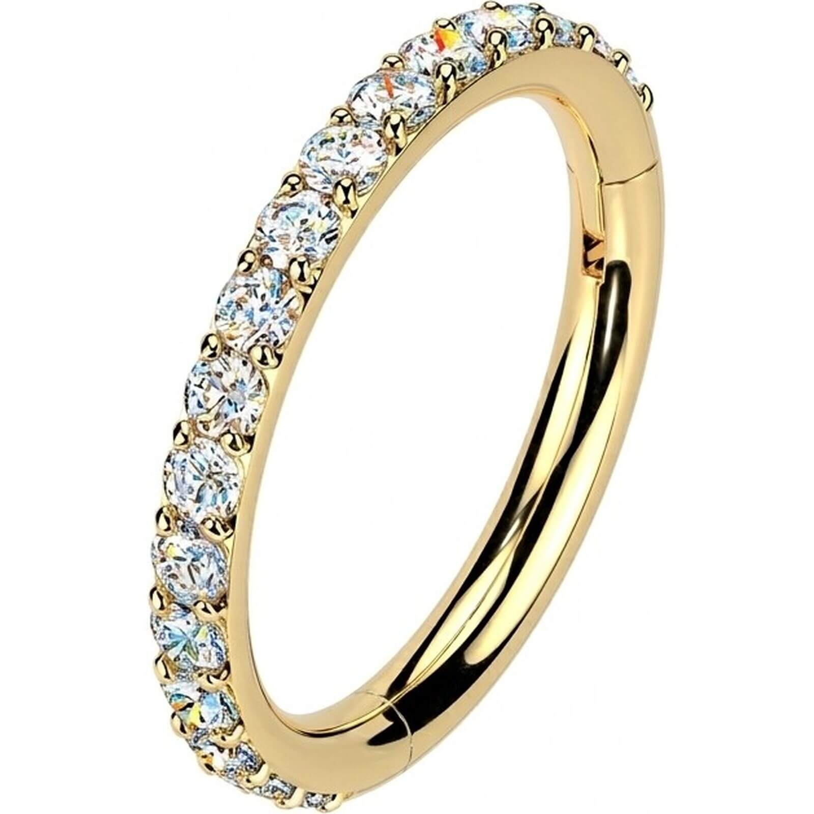 Titan Ring Moissanit Clicker