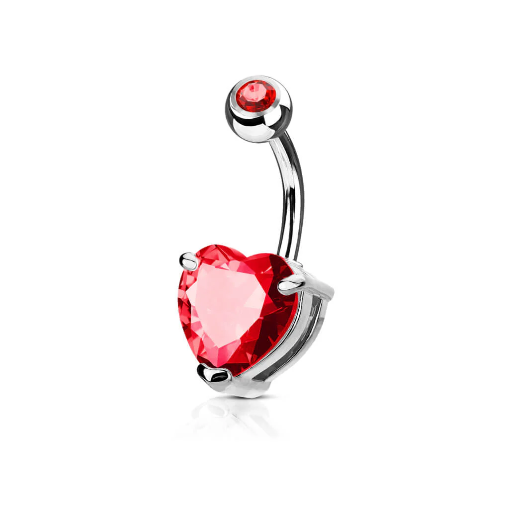 Bauchnabelpiercing Herz Zirkonia - Image 5