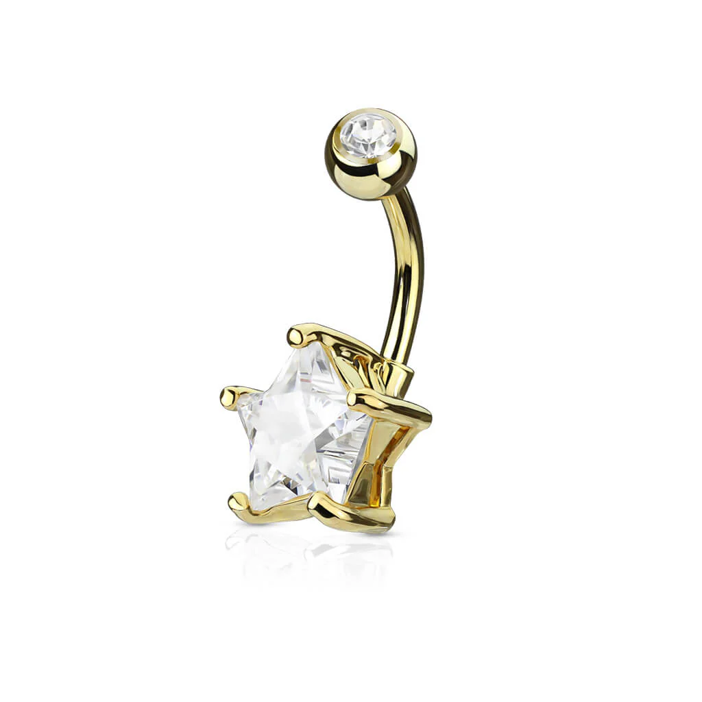 Bauchnabelpiercing Stern Zirkonia - Image 3