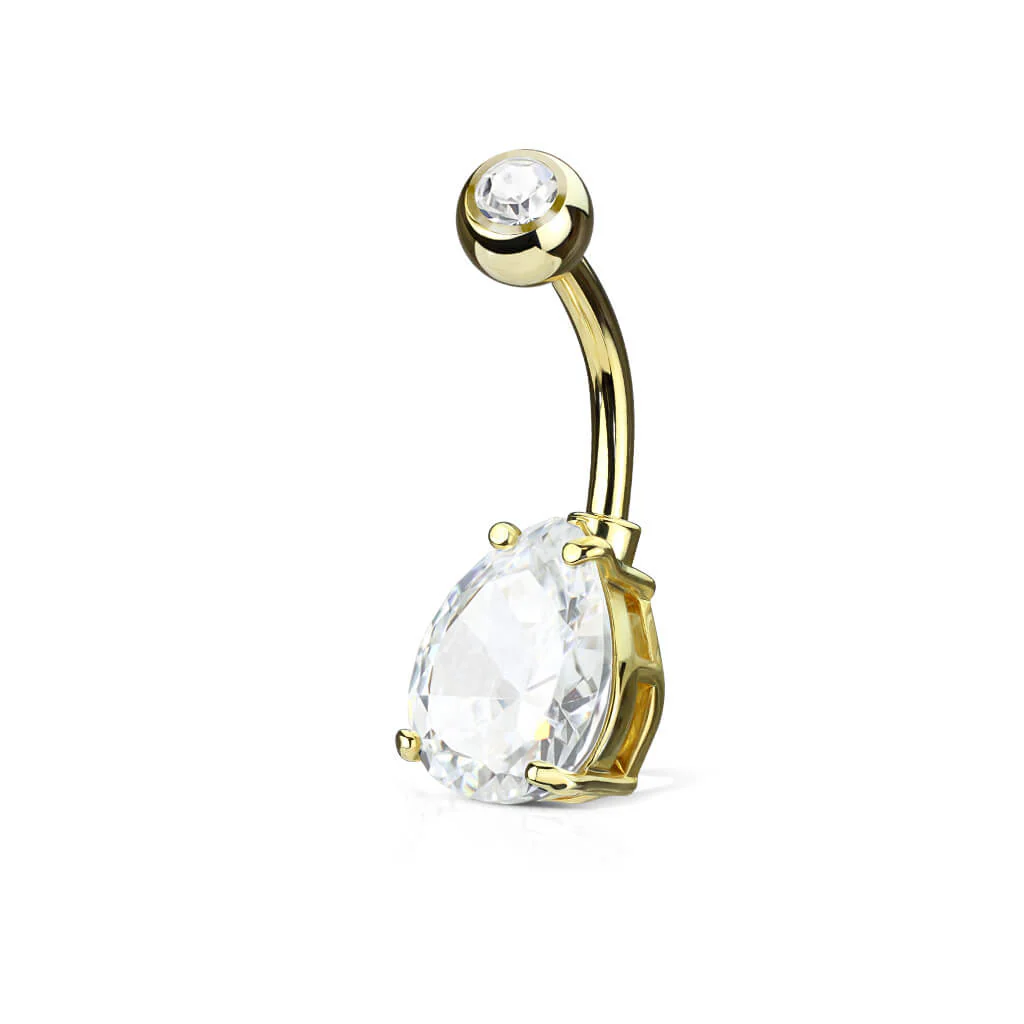 Bauchnabelpiercing Tropfen Zirkonia - Image 3
