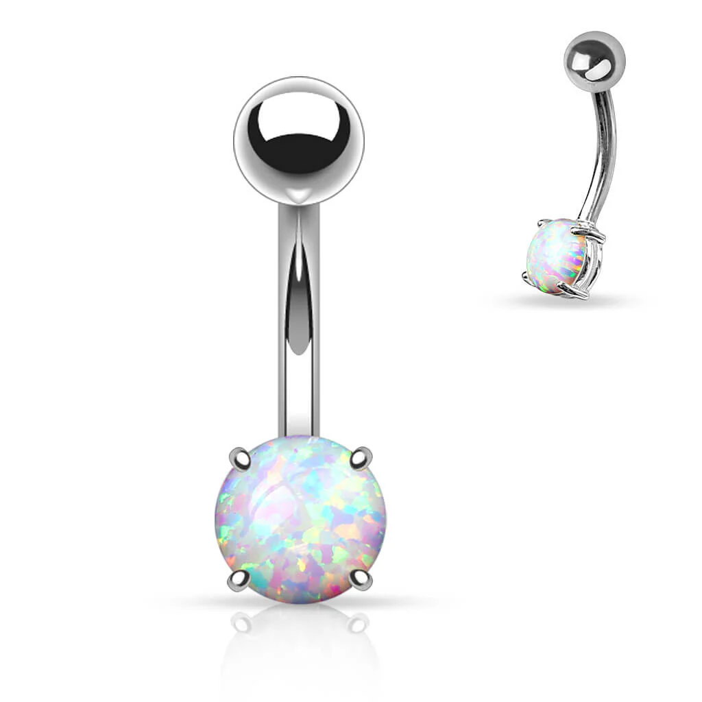 Bauchnabelpiercing Opal Krappenfassung - Image 3