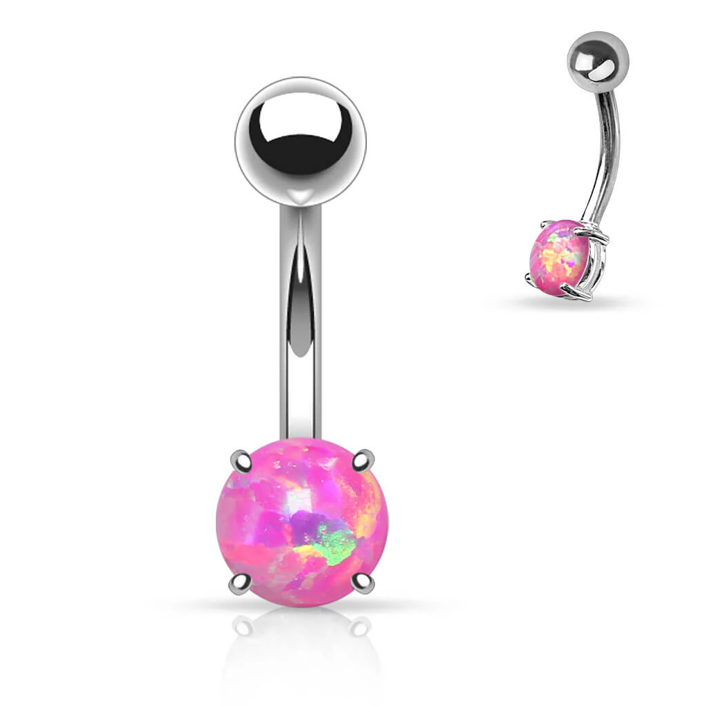 Bauchnabelpiercing Opal Krappenfassung - Image 4