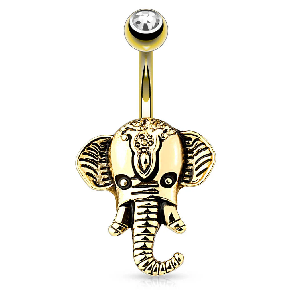 Bauchnabelpiercing Elefant Zirkonia - Image 2