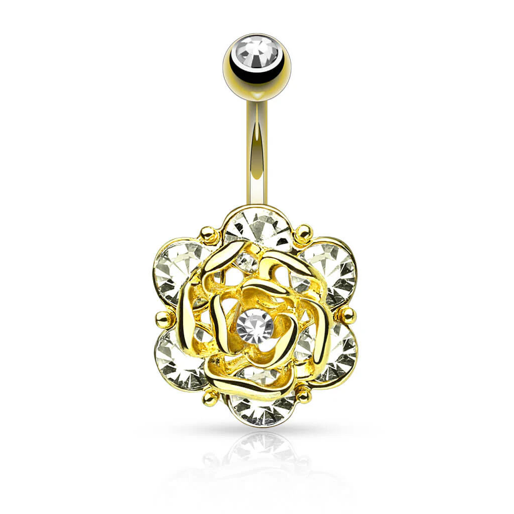 Bauchnabelpiercing Rose Zirkonia - Image 3