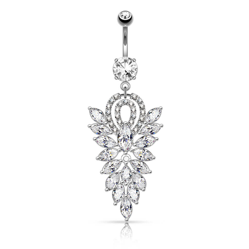 Bauchnabelpiercing Kronleuchter Zirkonia - Image 2