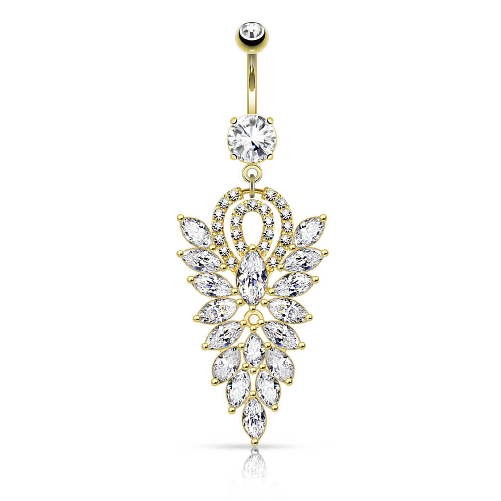 Bauchnabelpiercing Kronleuchter Zirkonia - Image 3