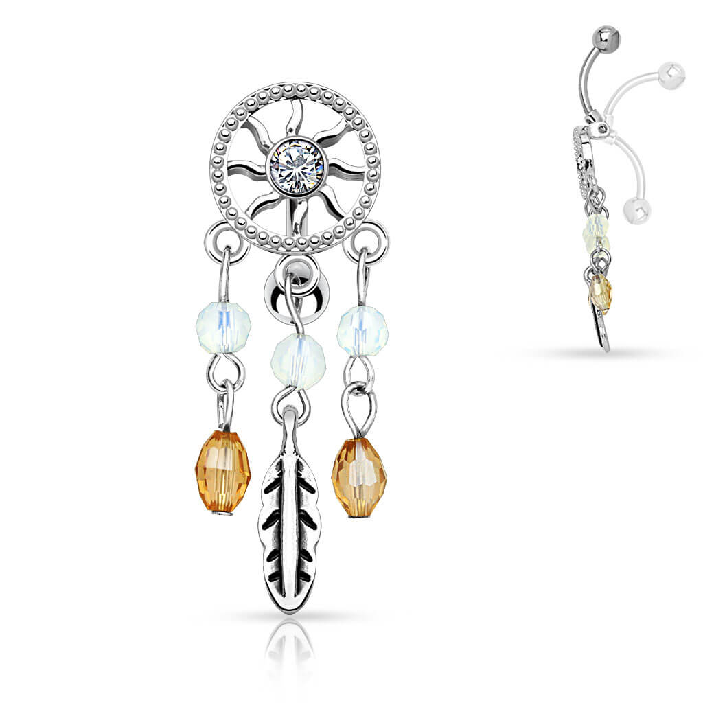 Bauchnabelpiercing Traumfänger Zirkonia - Image 2
