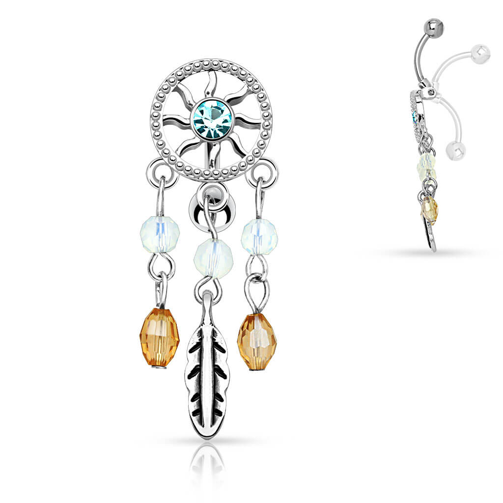 Bauchnabelpiercing Traumfänger Zirkonia - Image 3