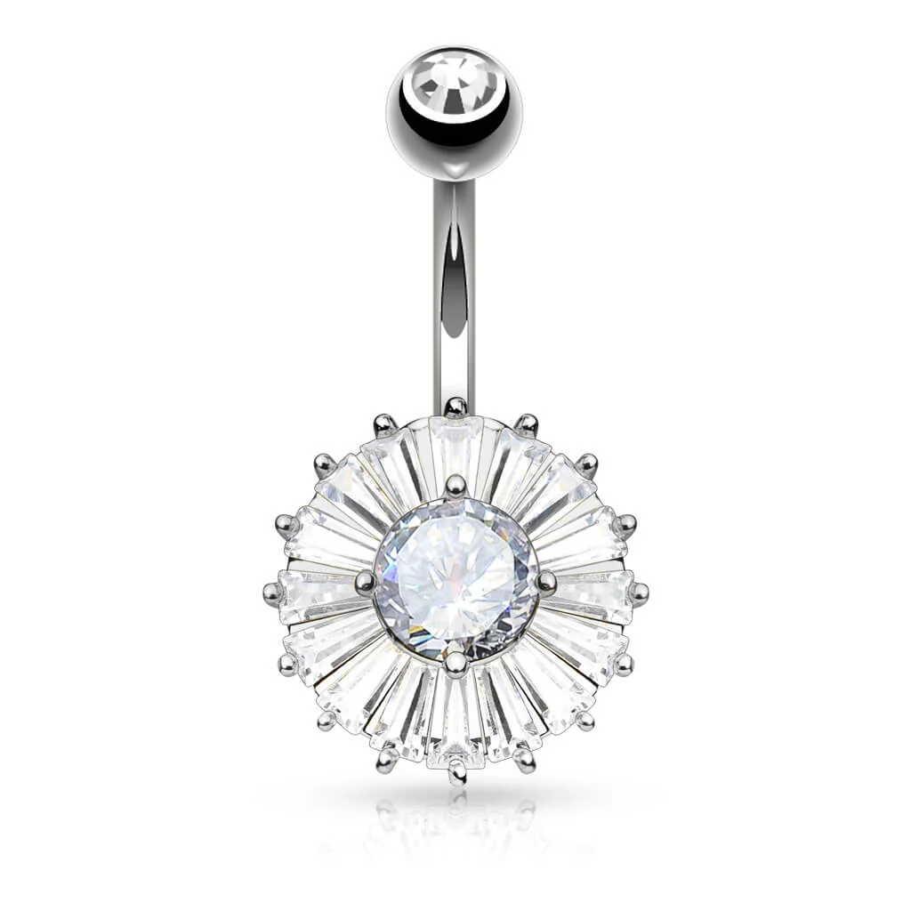 Bauchnabelpiercing Zirkonia Rund - Image 2