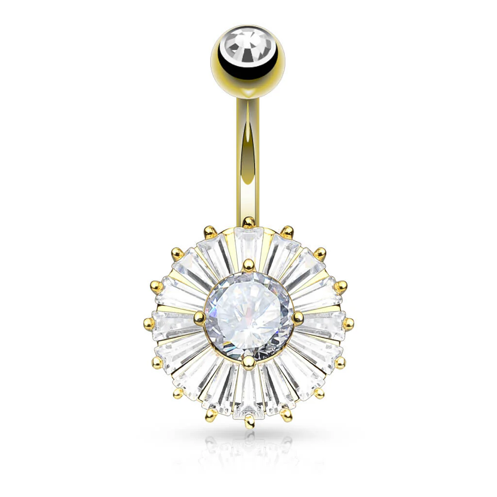 Bauchnabelpiercing Zirkonia Rund - Image 3