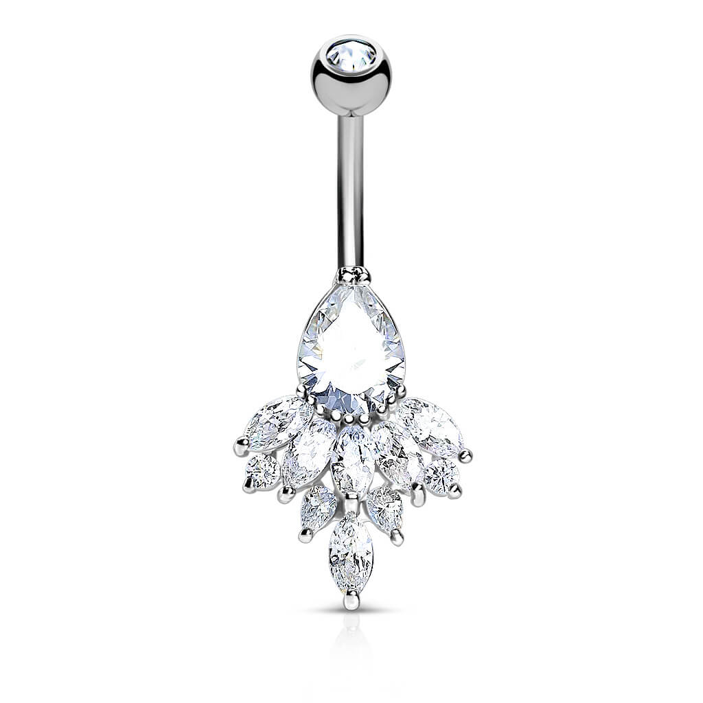 Bauchnabelpiercing Tropfen Zirkonia - Image 3