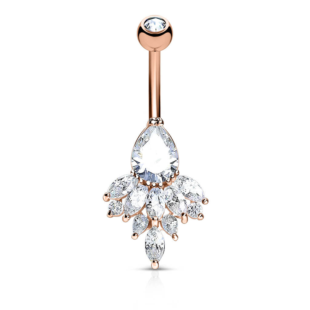 Bauchnabelpiercing Tropfen Zirkonia - Image 5