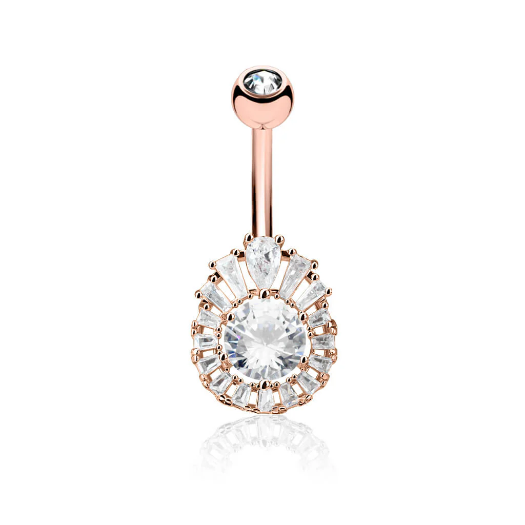Bauchnabelpiercing Princess Cut Zirkonia - Image 4