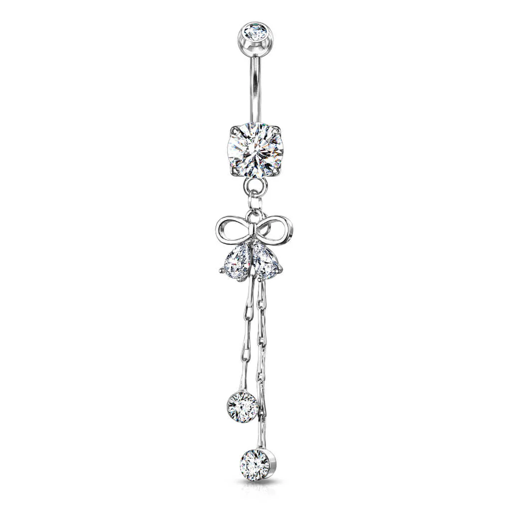 Bauchnabelpiercing Schleife beweglich Zirkonia - Image 3
