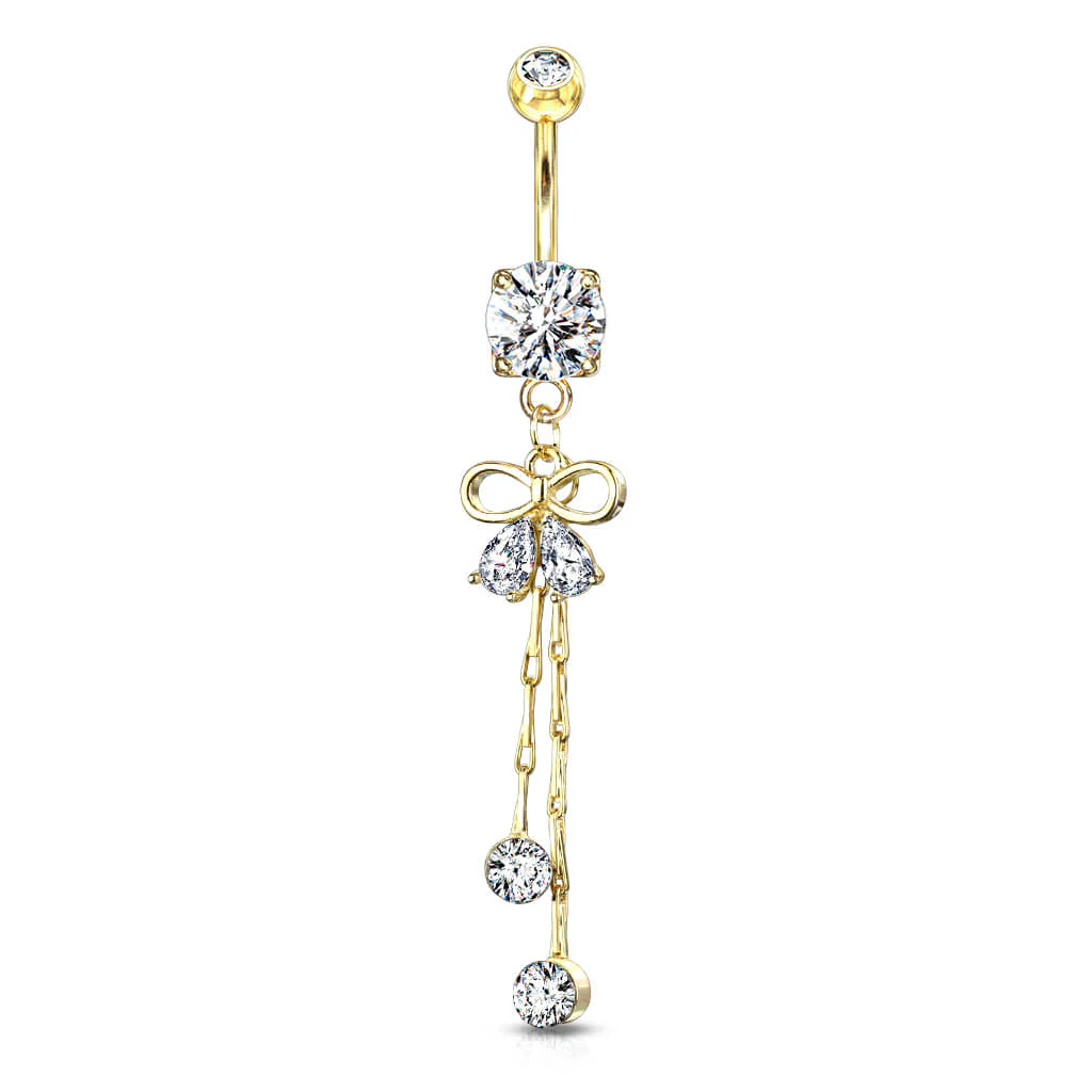 Bauchnabelpiercing Schleife beweglich Zirkonia - Image 5