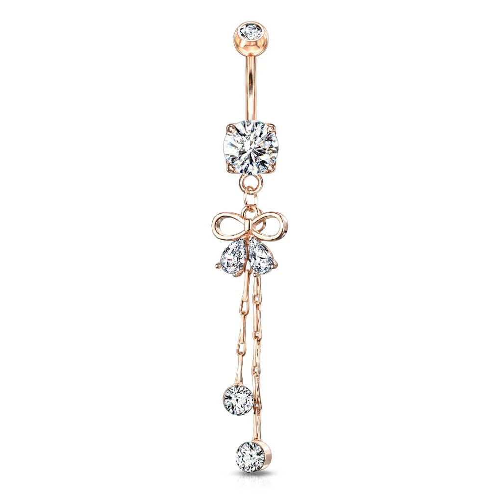 Bauchnabelpiercing Schleife beweglich Zirkonia - Image 8