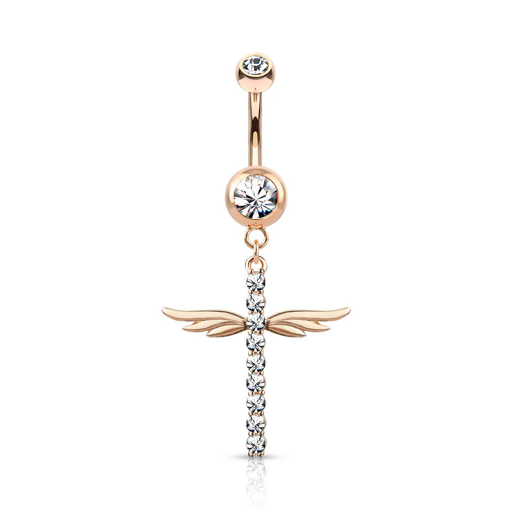 Bauchnabelpiercing Flügel beweglich Zirkonia - Image 8