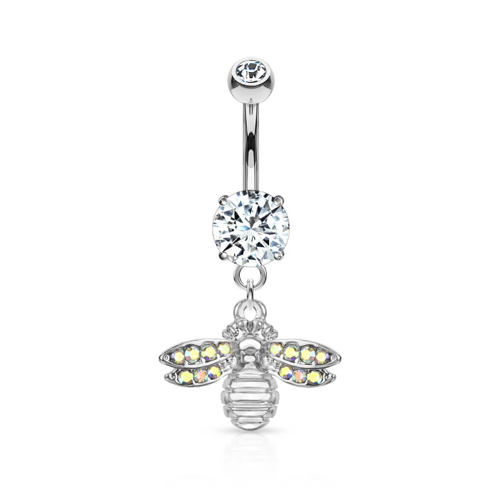 Bauchnabelpiercing Biene beweglich Zirkonia - Image 2