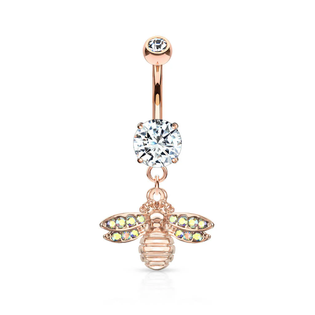 Bauchnabelpiercing Biene beweglich Zirkonia - Image 8