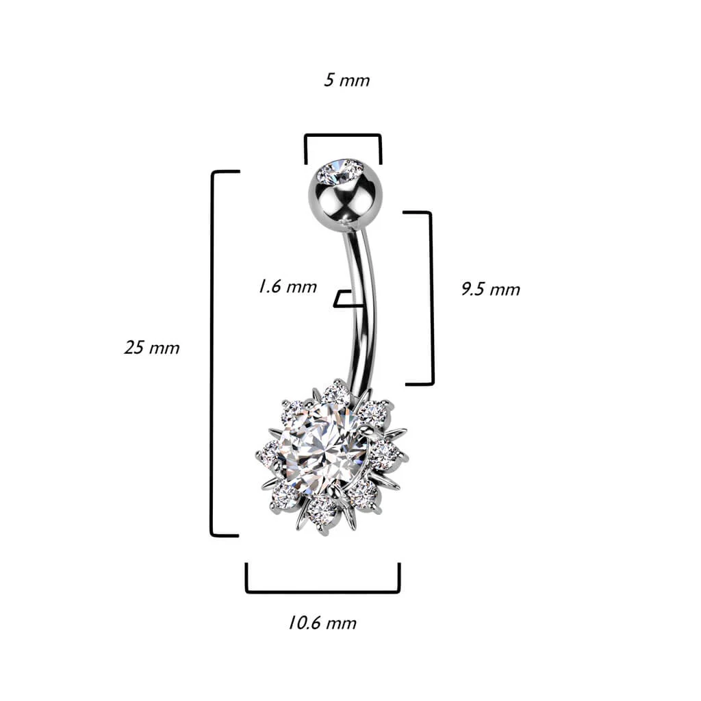 Bauchnabelpiercing Stern Zirkonia - Image 3
