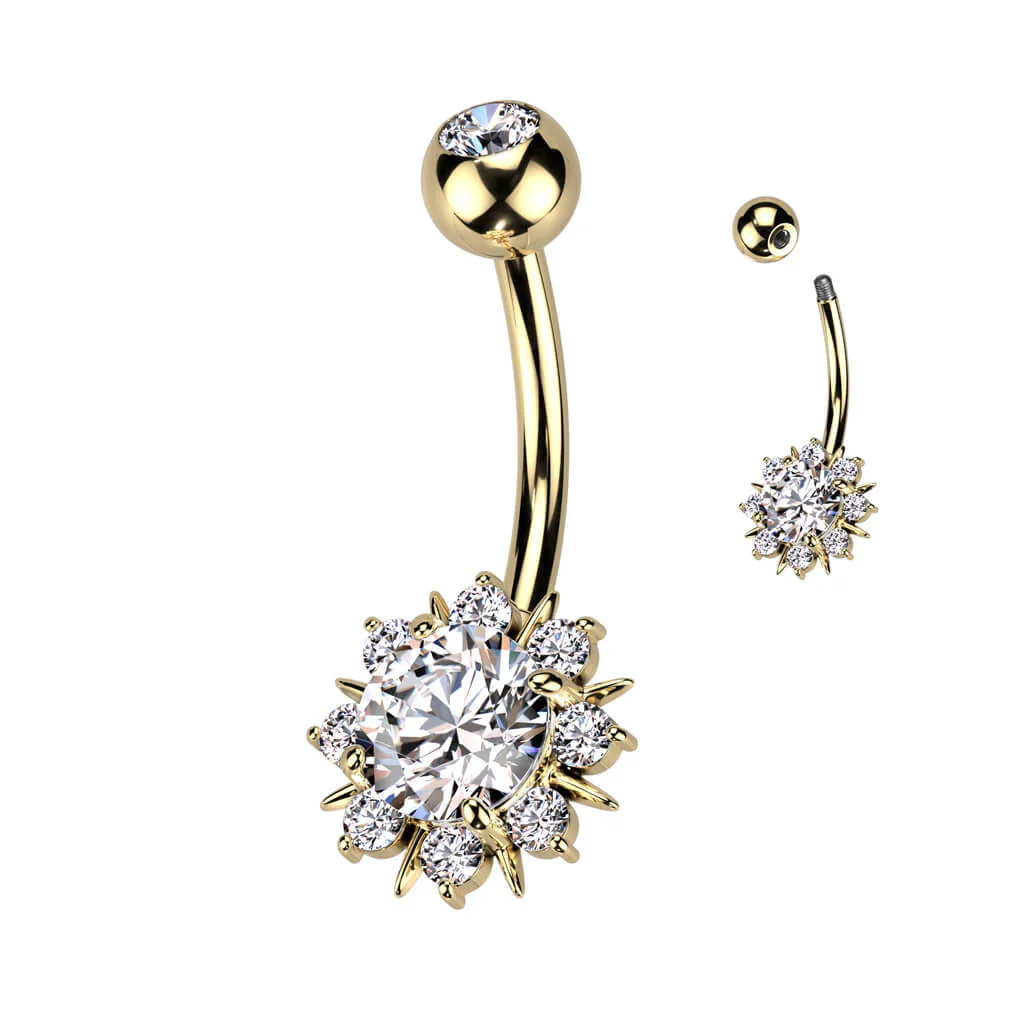 Bauchnabelpiercing Stern Zirkonia - Image 4