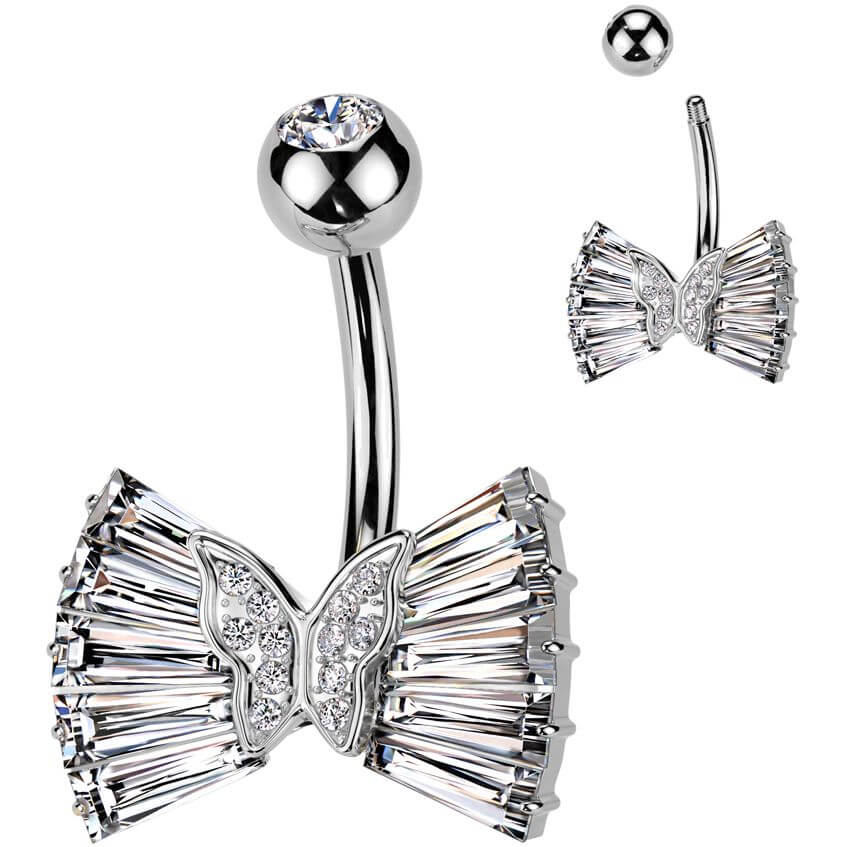 Bauchnabelpiercing Masche Zirkonia - Image 3
