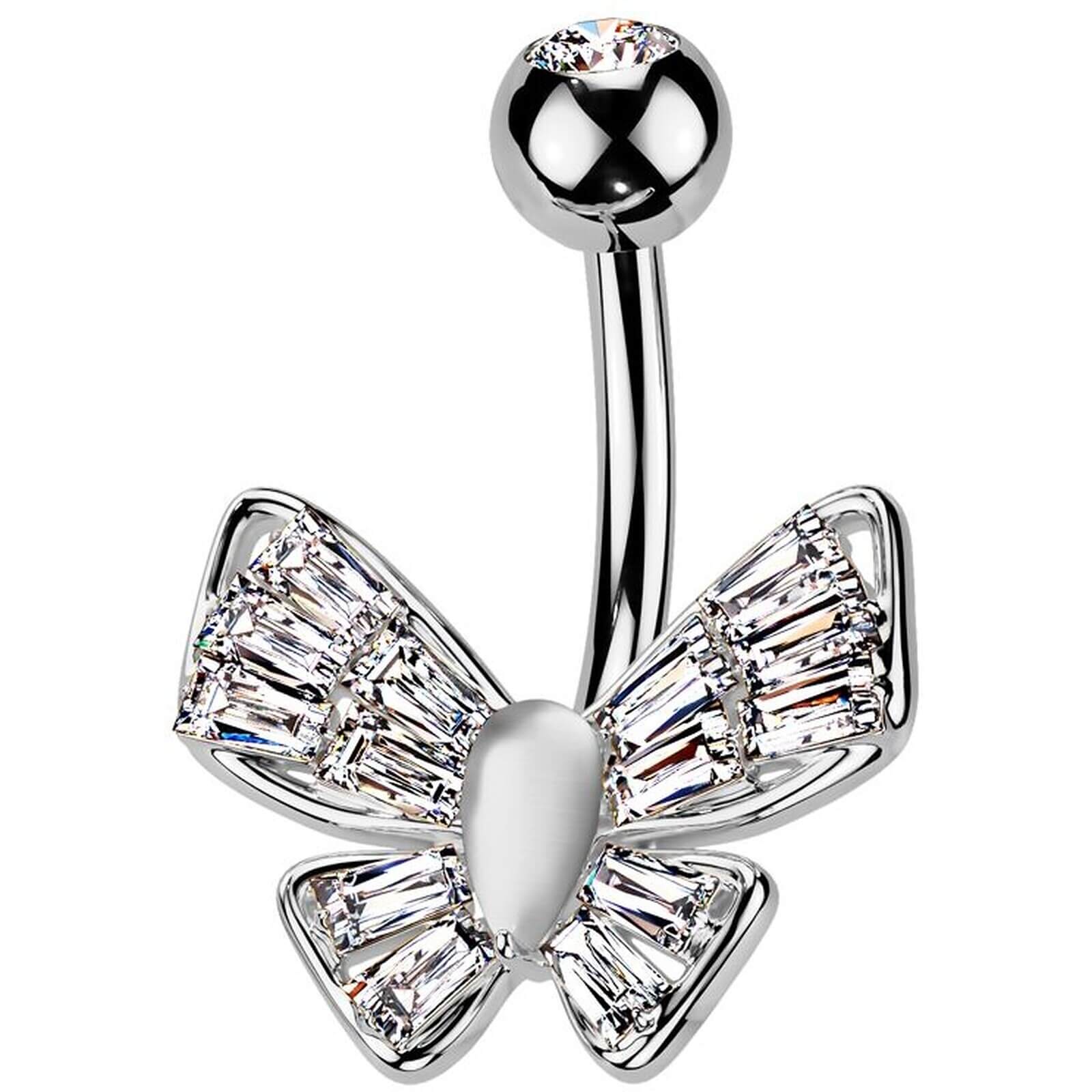 Bauchnabelpiercing Schmetterling Zirkonia