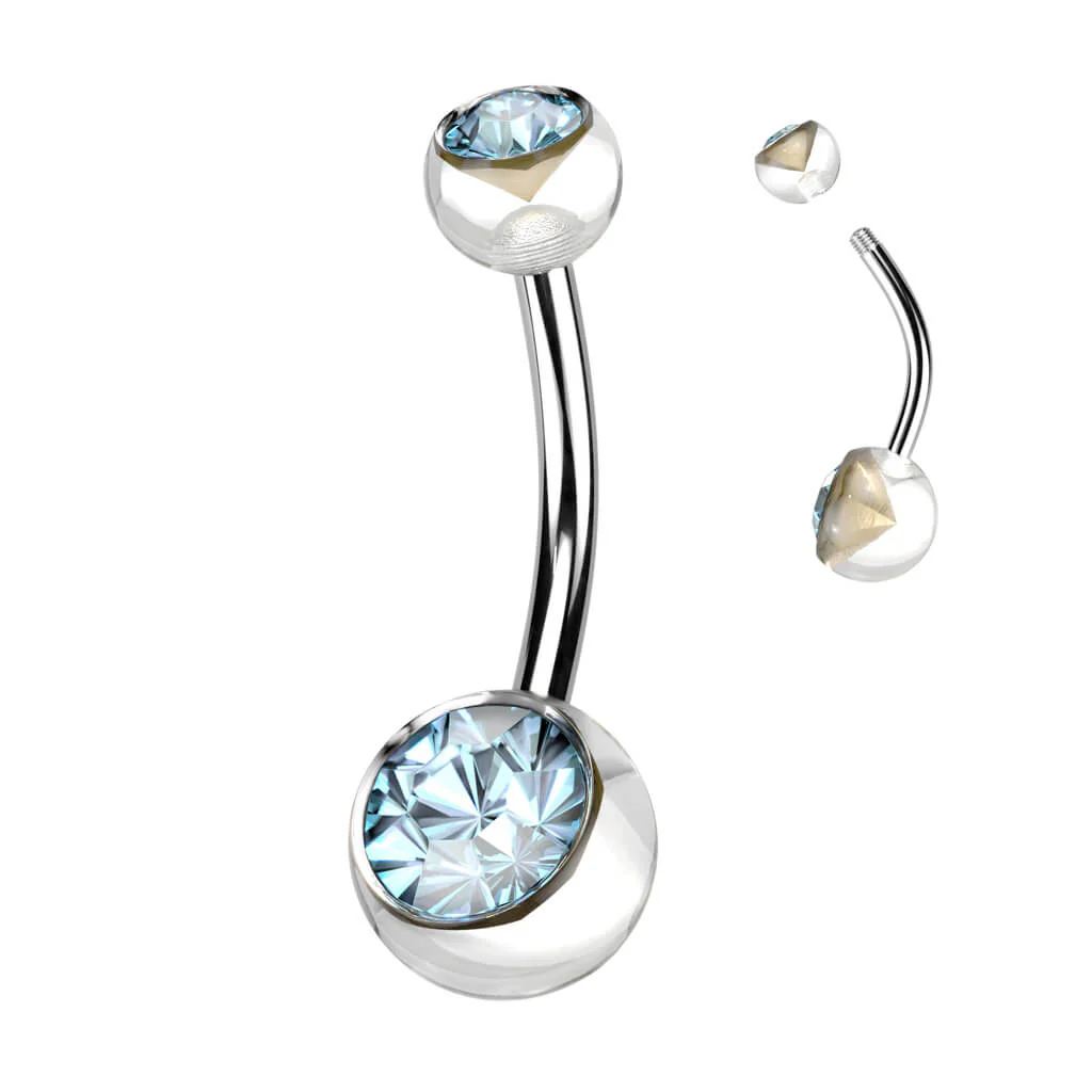 Bauchnabelpiercing Zirkonia Kugel - Image 10