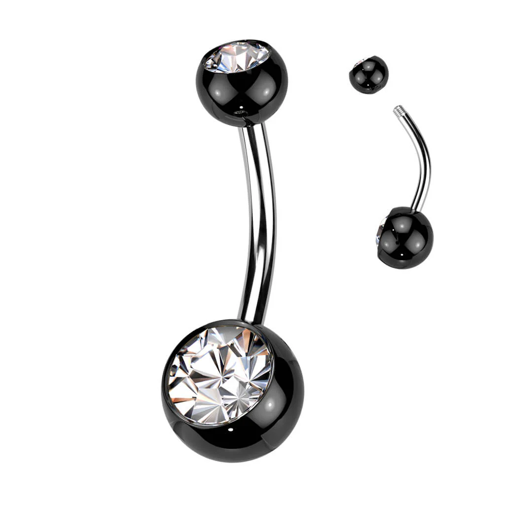 Bauchnabelpiercing Zirkonia Kugel - Image 11