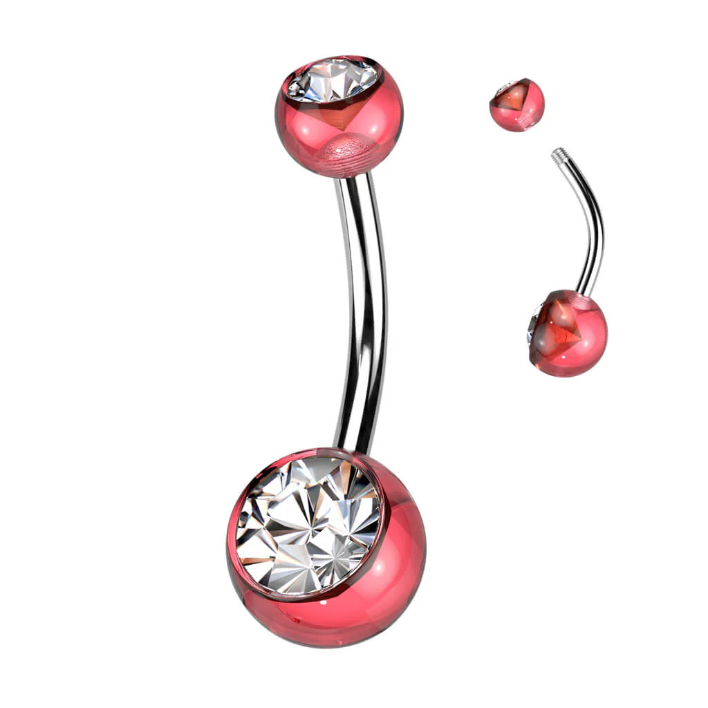 Bauchnabelpiercing Zirkonia Kugel - Image 12