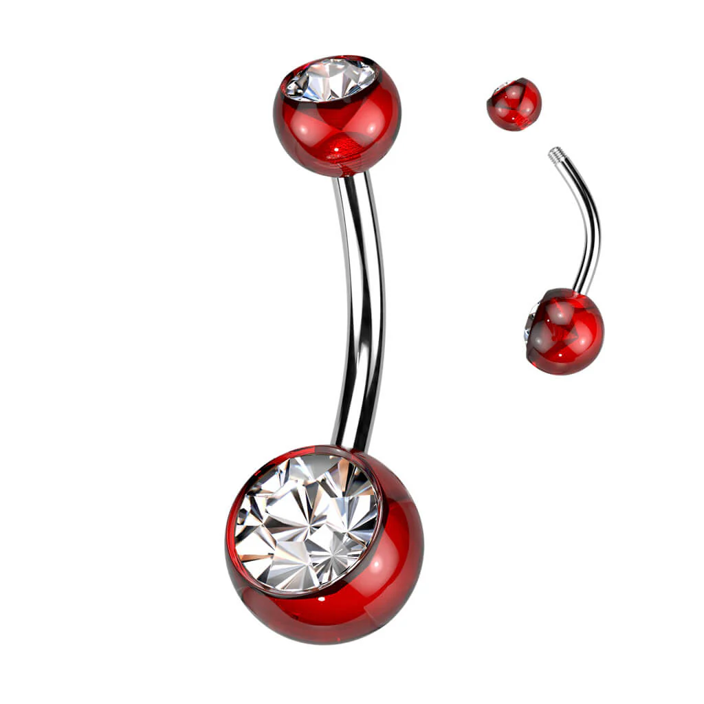 Bauchnabelpiercing Zirkonia Kugel - Image 13