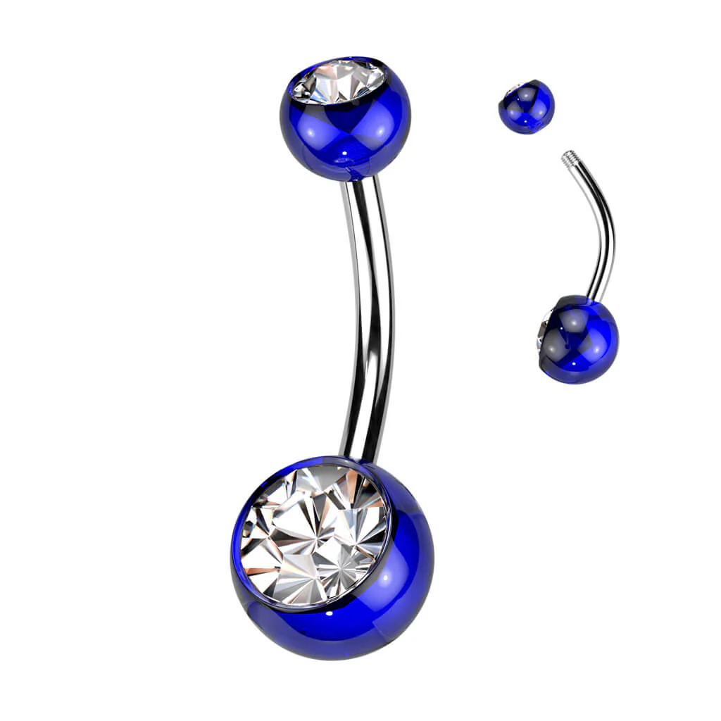 Bauchnabelpiercing Zirkonia Kugel - Image 5