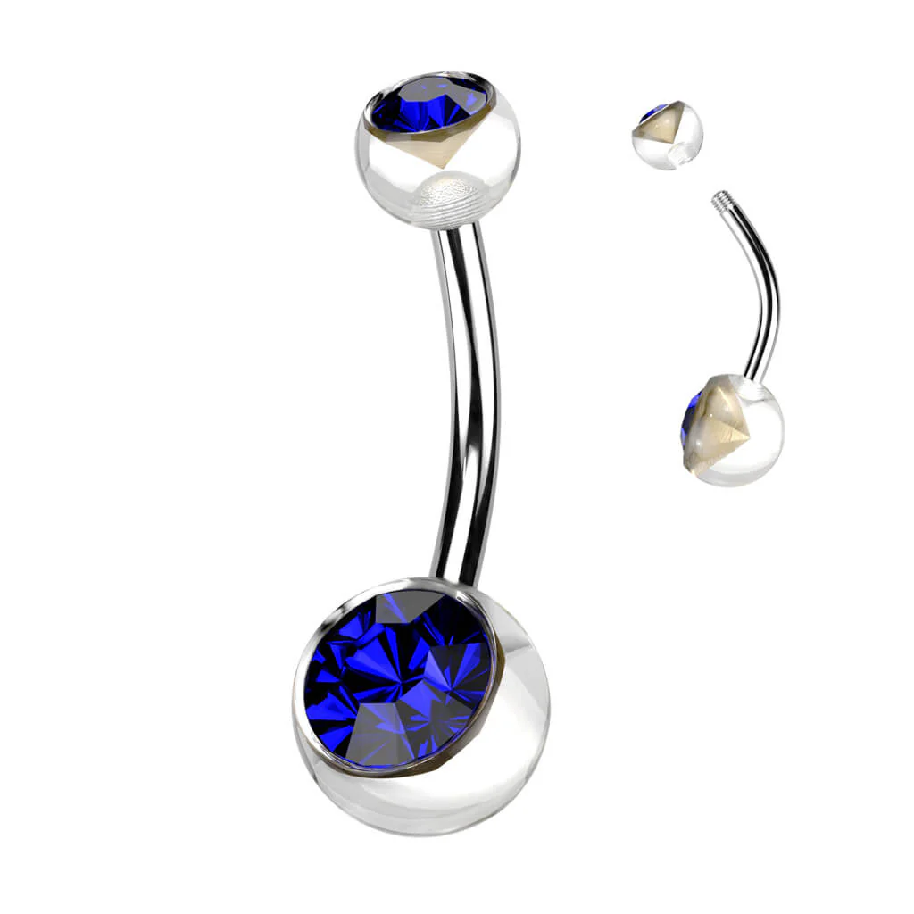 Bauchnabelpiercing Zirkonia Kugel - Image 6