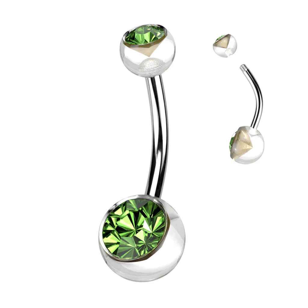 Bauchnabelpiercing Zirkonia Kugel - Image 8