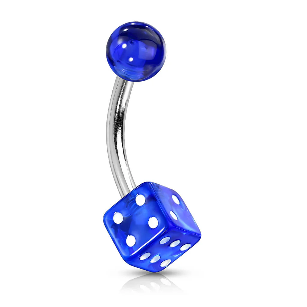 Bauchnabelpiercing Würfel Acryl - Image 4
