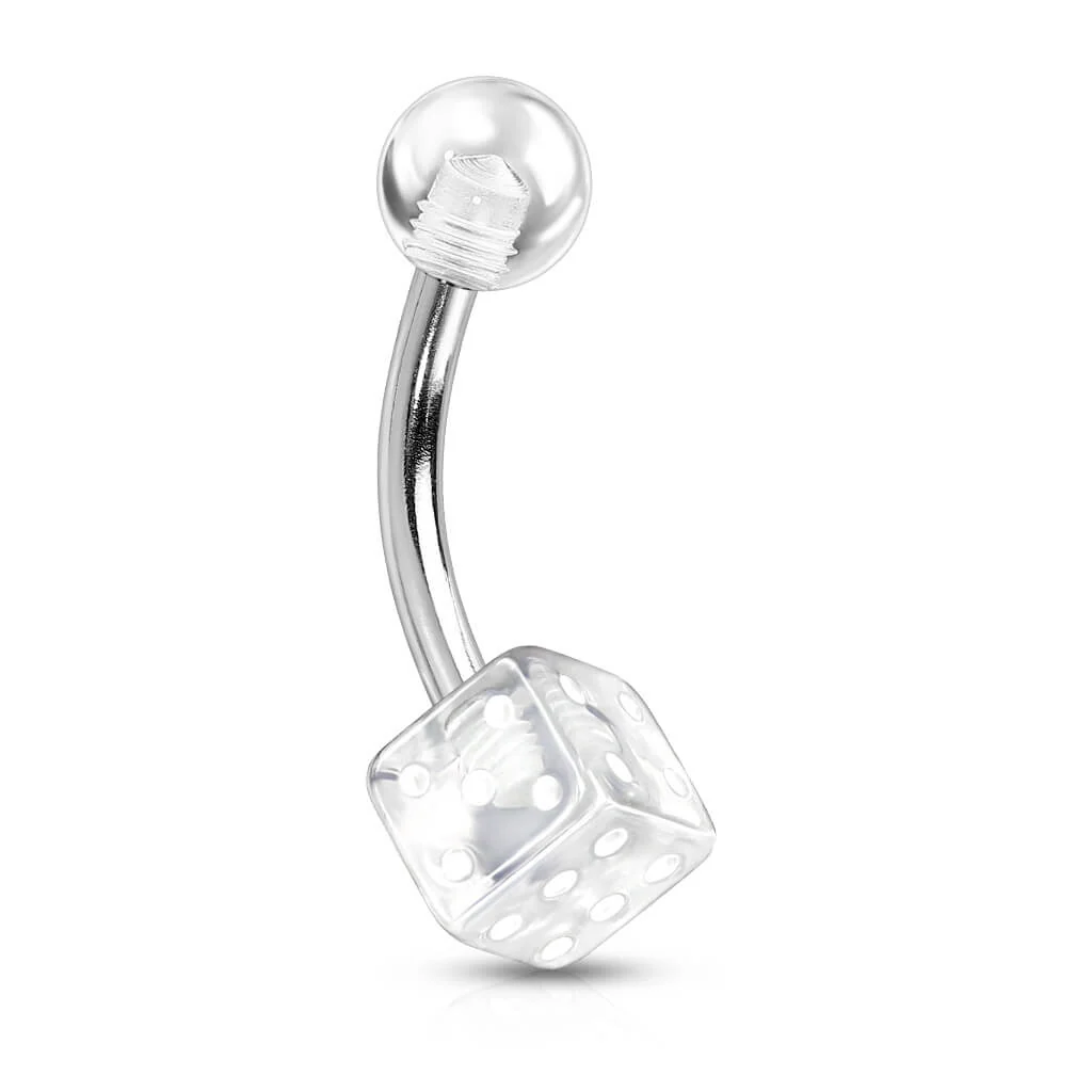 Bauchnabelpiercing Würfel Acryl - Image 6