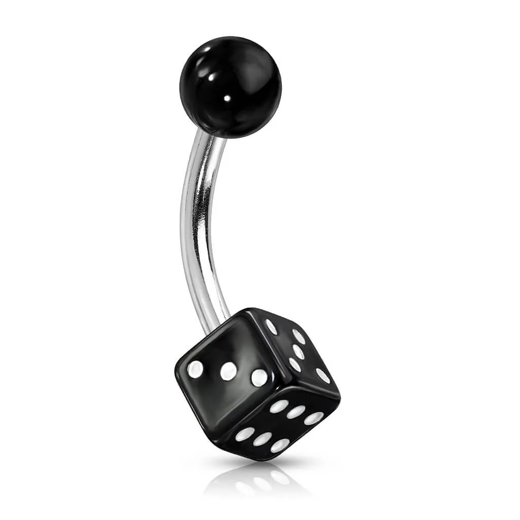Bauchnabelpiercing Würfel Acryl - Image 7