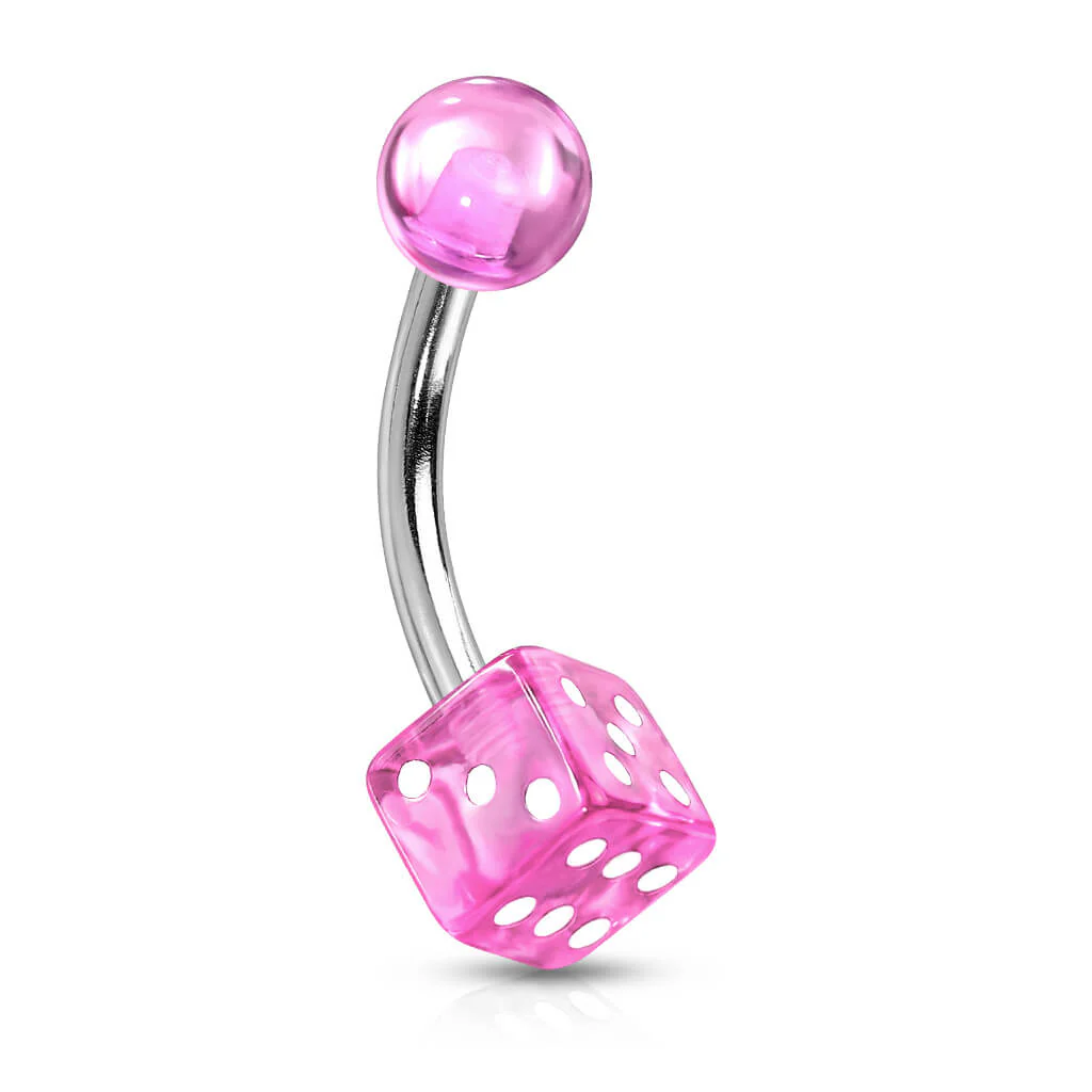 Bauchnabelpiercing Würfel Acryl - Image 8