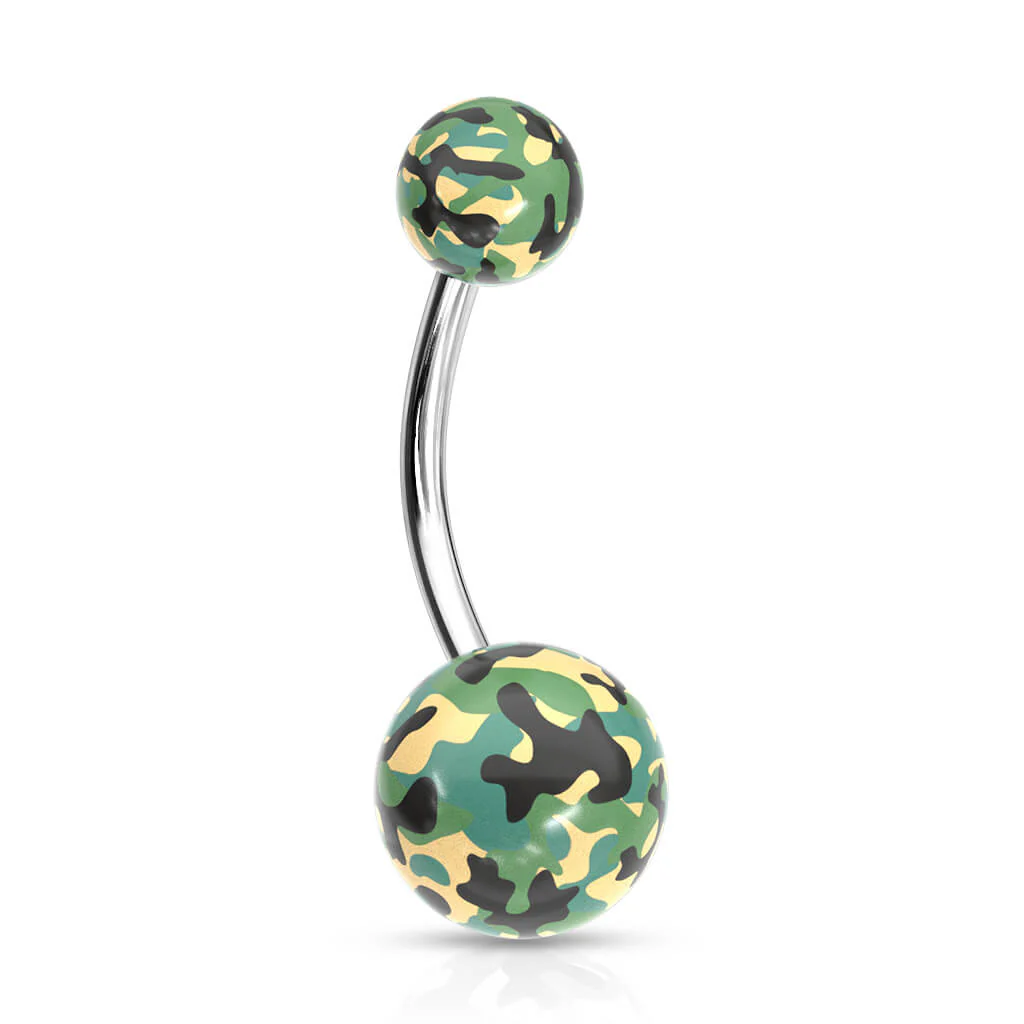 Bauchnabelpiercing Camouflage Acryl - Image 2