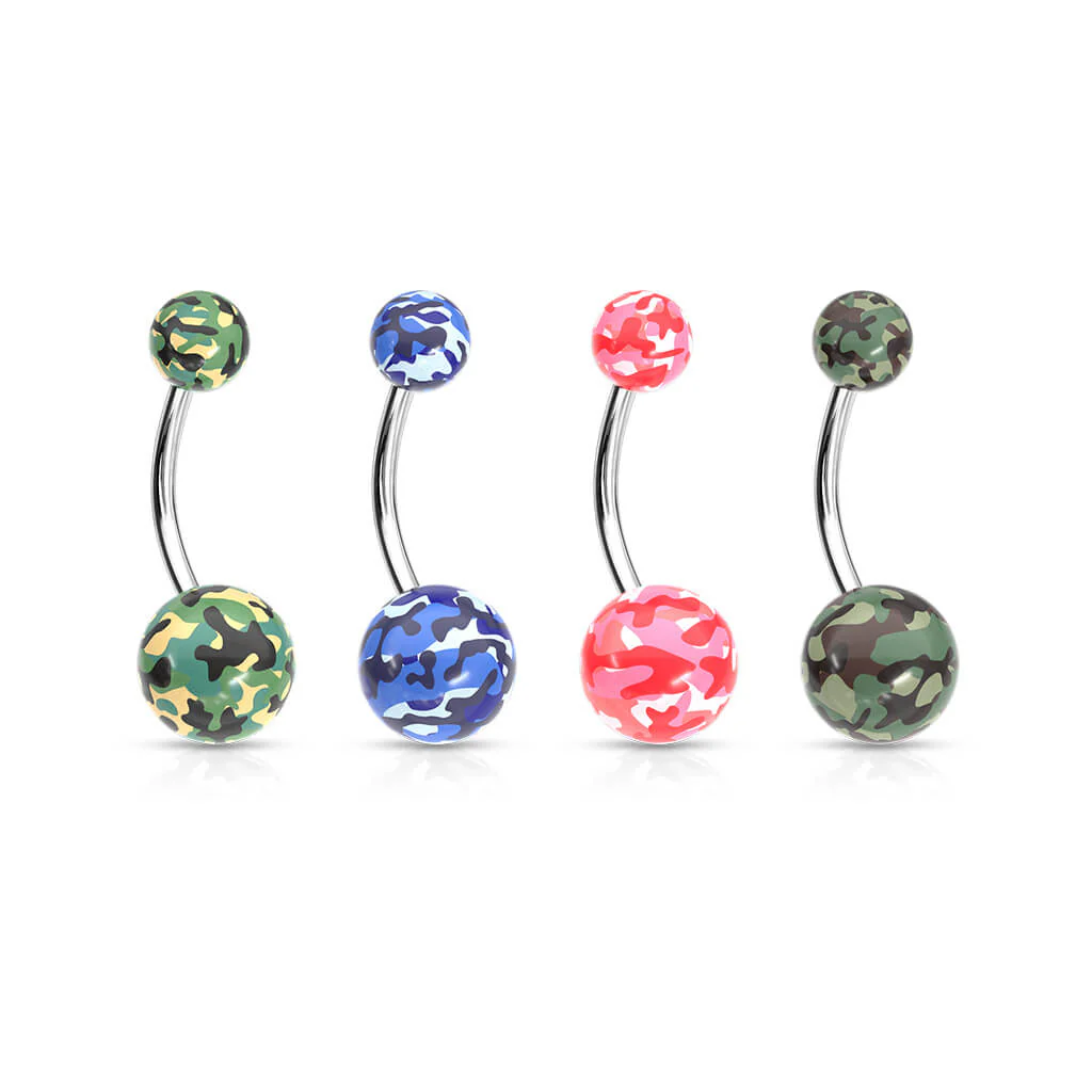Bauchnabelpiercing Camouflage Acryl - Image 5