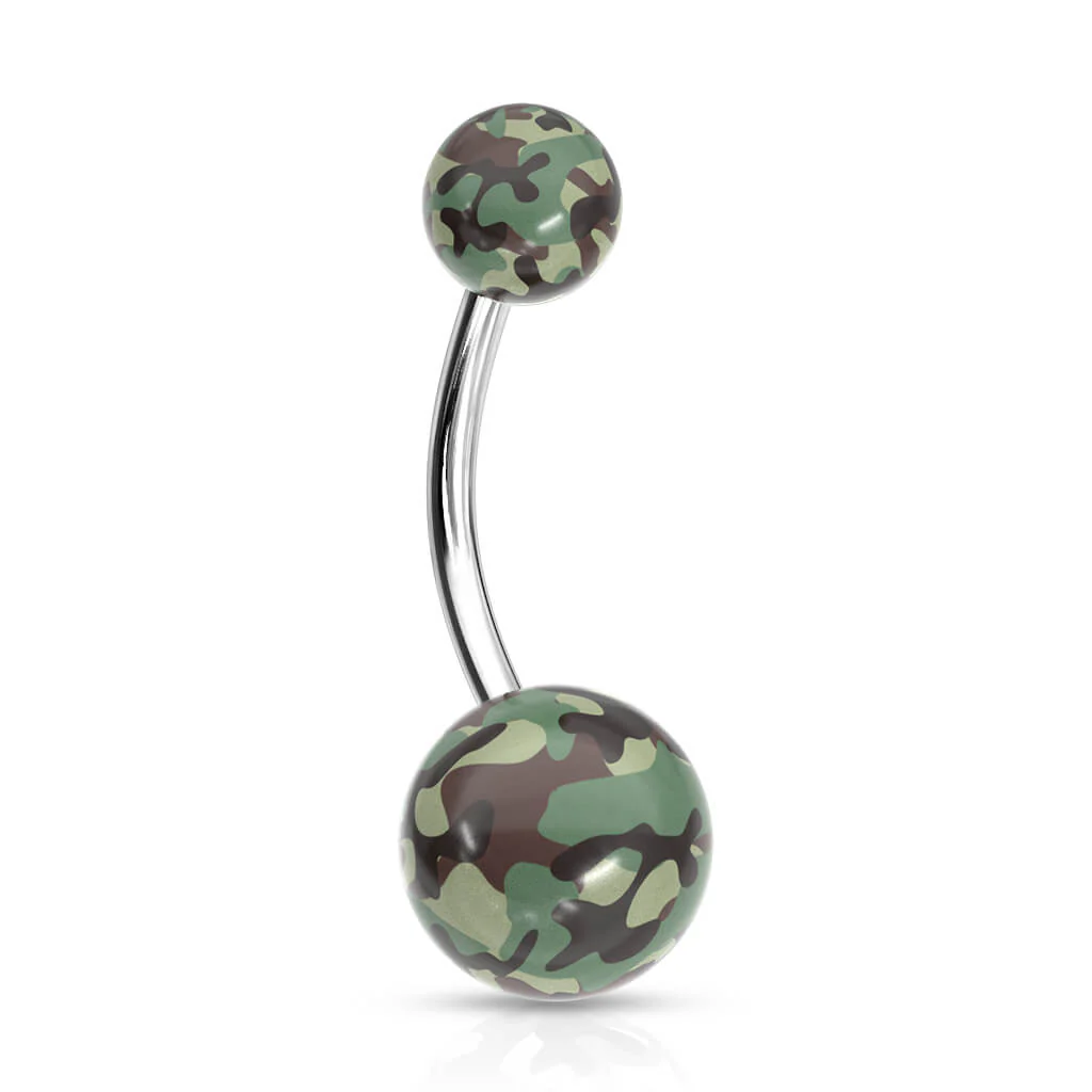 Bauchnabelpiercing Camouflage Acryl - Image 7