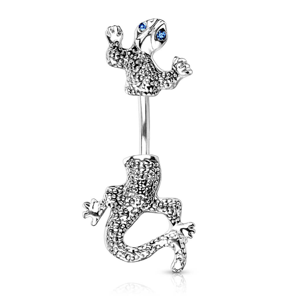 Bauchnabelpiercing Chamäleon Zirkonia Silber - Image 2