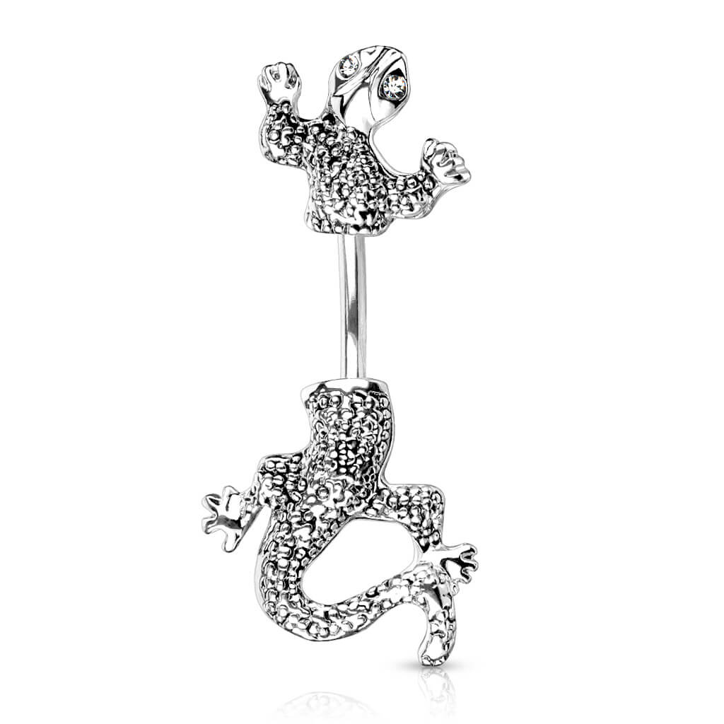 Bauchnabelpiercing Chamäleon Zirkonia Silber - Image 4