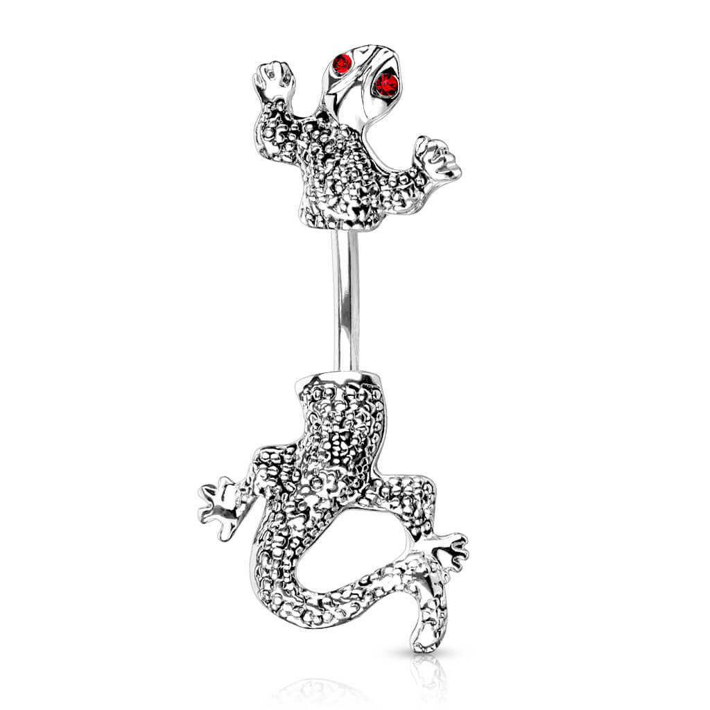 Bauchnabelpiercing Chamäleon Zirkonia Silber - Image 6