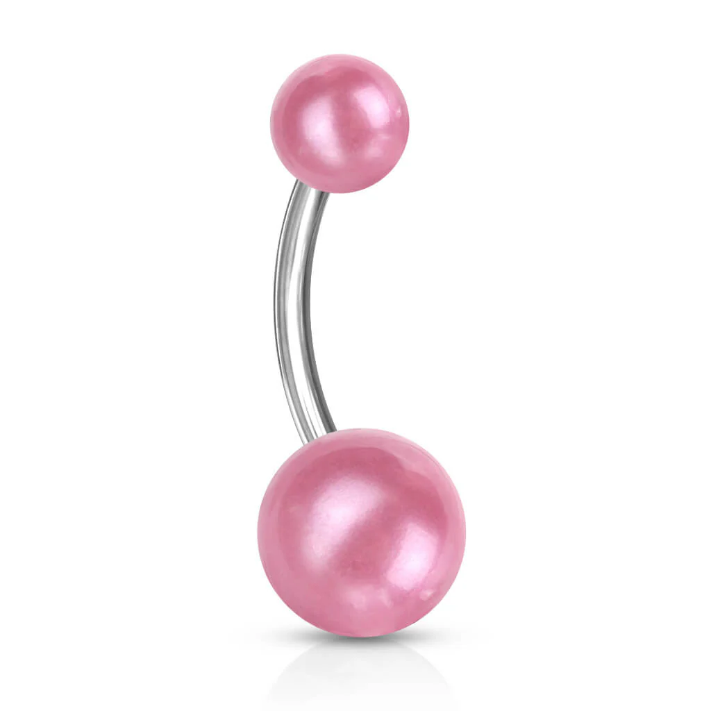Bauchnabelpiercing Acryl Perlen Look Kugel - Image 7