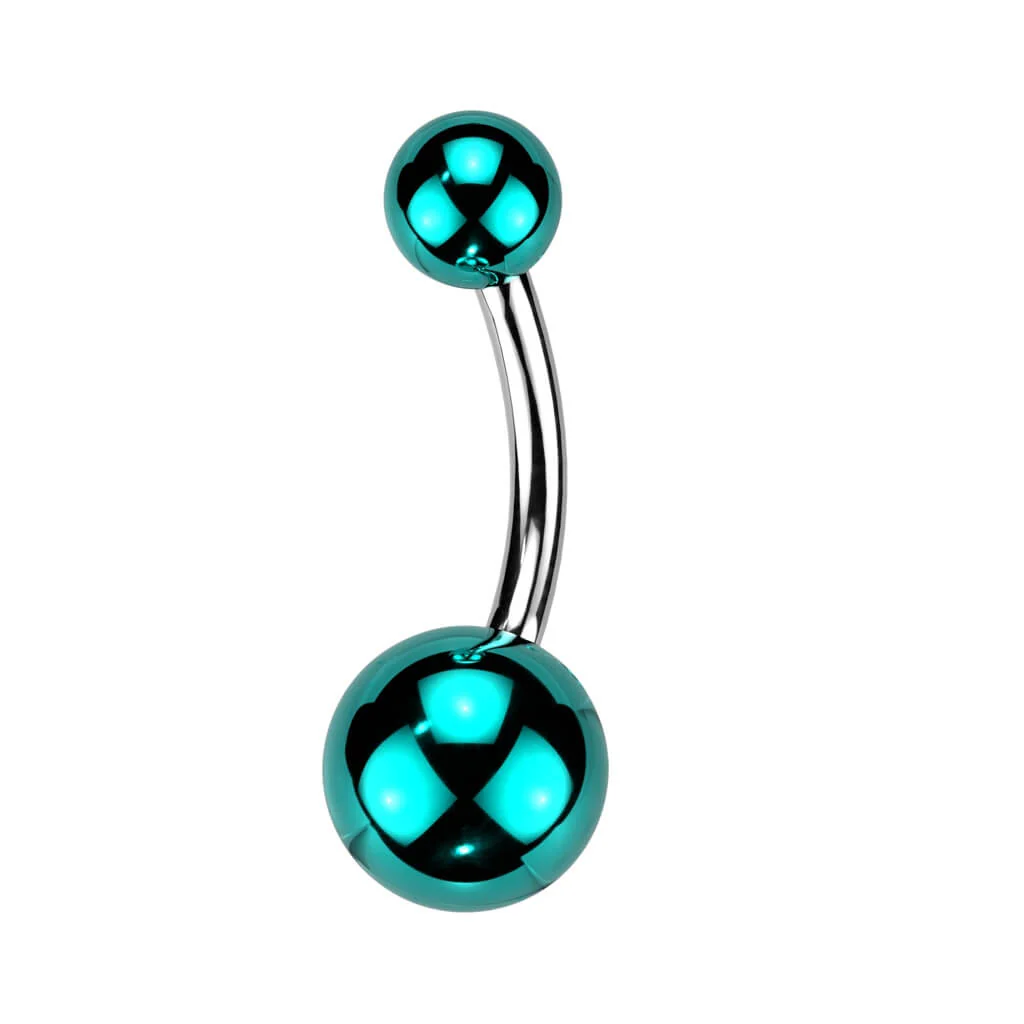 Bauchnabelpiercing Acryl Kugel Glass Beschichtung - Image 3